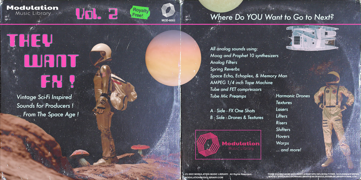 They Want FX Vol 2 - MORE Space Age Sound Effects for the Modern